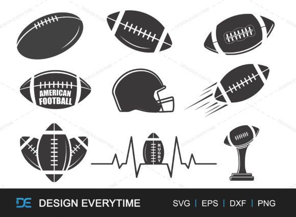 American Football Vector Bundle SVG: Graphics for Crafts & Content