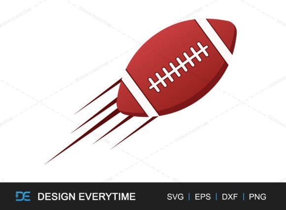 American Football Vector Clipart SVG for Graphics & Crafts