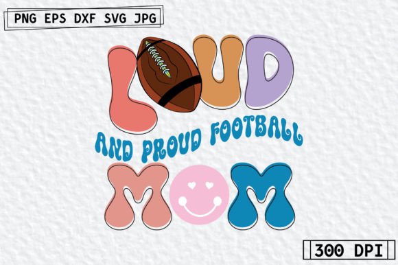 Football Retro Graphics for Crafts & Creative Brands