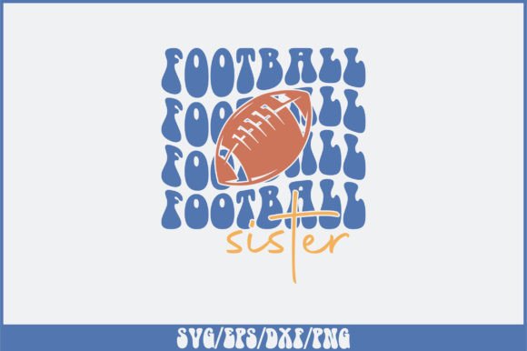 Football Sister Retro SVG Design