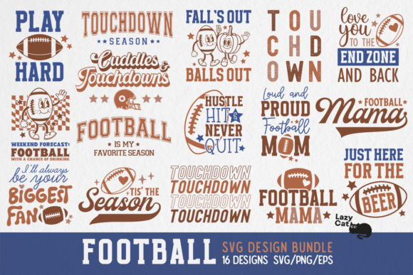 Football SVG PNG Bundle: Graphics for Crafts & Branding