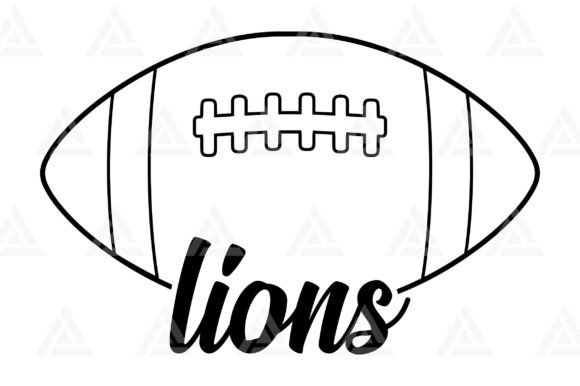 Lions Football SVG Cut File