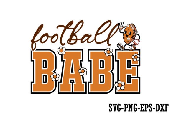 Retro Football Babe SVG Graphics for Crafts