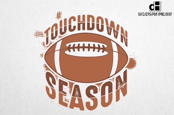 Touchdown Season Football Graphics for Crafts & Marketing
